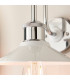 Bathroom Metal Wall Lamp Chrome Plate Gloss White IP44-6