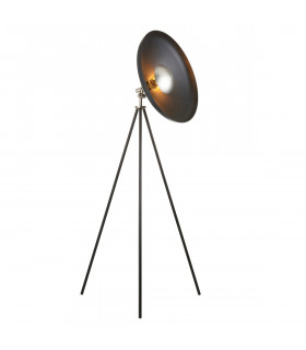 Complete Floor Lamp Matt Black Matt Nickel Plate-1