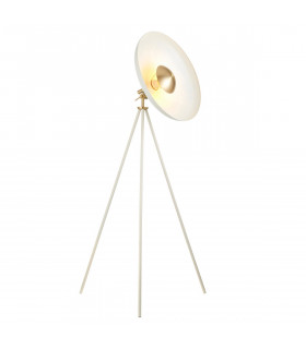 Complete Floor Lamp Warm White Brushed Brass Plate-1