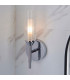 Bathroom Glass Wall Lamp Chrome Plate Ribbed Glass IP44-2