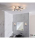 Bathroom Glass Wall Lamp Chrome Plate Ribbed Glass IP44-3
