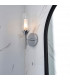 Bathroom Glass Wall Lamp Chrome Plate Ribbed Glass IP44-4