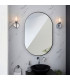 Bathroom Glass Wall Lamp Chrome Plate Ribbed Glass IP44-6