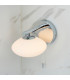Bathroom Glass Wall Lamp Chrome Plate Opal Glass IP44-6