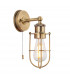 Bathroom Metal Wall Lamp Antique Brass Plate IP44-1