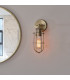Bathroom Metal Wall Lamp Antique Brass Plate IP44-4
