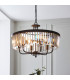 Multi Arm Lamp Pendant Ceiling Lamp Matt Black Cut Glass-2