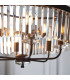 Multi Arm Lamp Pendant Ceiling Lamp Matt Black Cut Glass-4