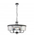 Multi Arm Lamp Pendant Ceiling Lamp Matt Black Cut Glass-7