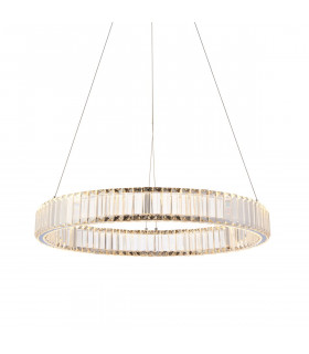 Single Pendant Ceiling Lamp Chrome Plate Crystal-1