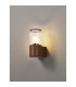 Kirkwood Outdoor Wall Lamp E27 IP54 Matt Brown Clear-3