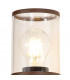 Kirkwood Outdoor Wall Lamp E27 IP54 Matt Brown Clear-5