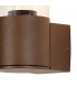 Kirkwood Outdoor Wall Lamp E27 IP54 Matt Brown Clear-6