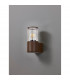 Kirkwood Outdoor Wall Lamp E27 IP54 Matt Brown Clear-7