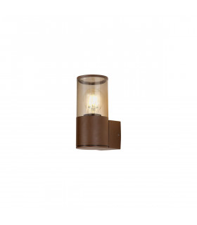 Kirkwood Outdoor Wall Lamp E27 IP54 Matt Brown Smoked-1