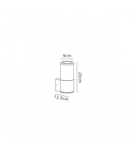 Kirkwood Outdoor Wall Lamp E27 IP54 Matt Brown Smoked-2