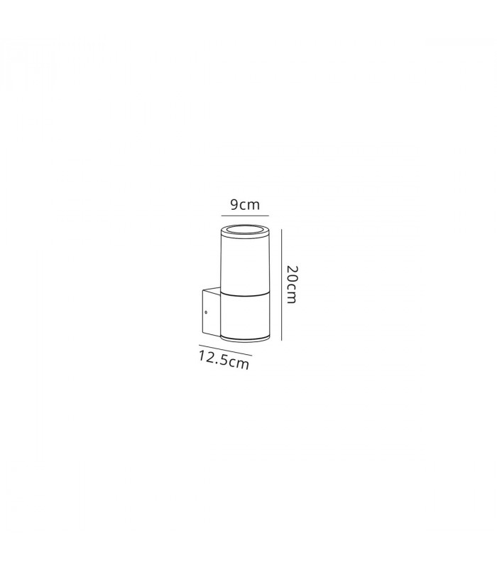 Kirkwood Outdoor Wall Lamp E27 IP54 Matt Brown Smoked-2