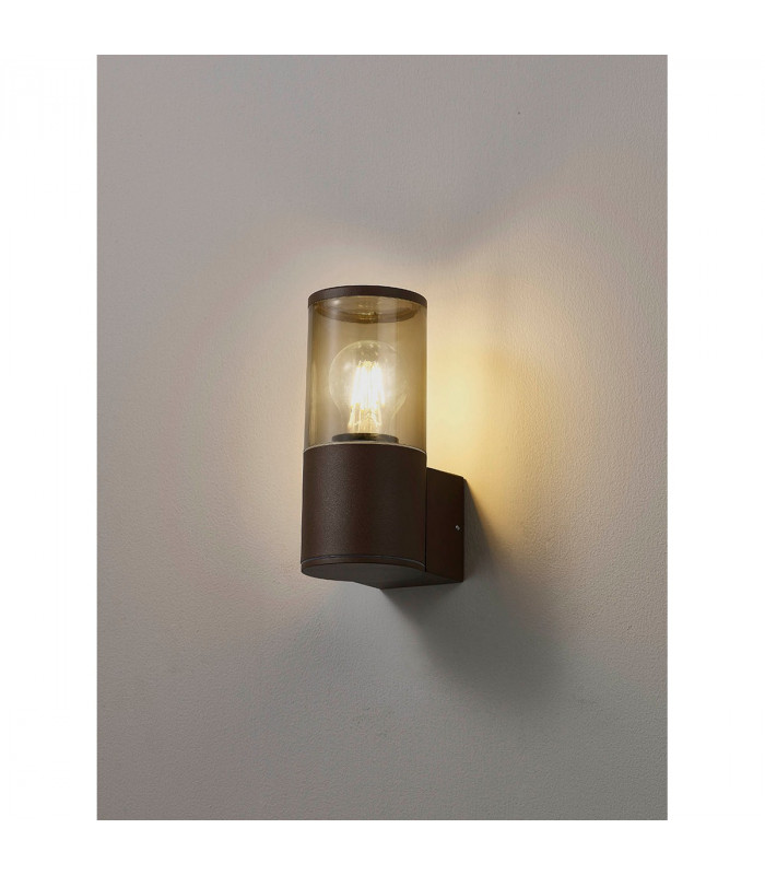Kirkwood Outdoor Wall Lamp E27 IP54 Matt Brown Smoked-3