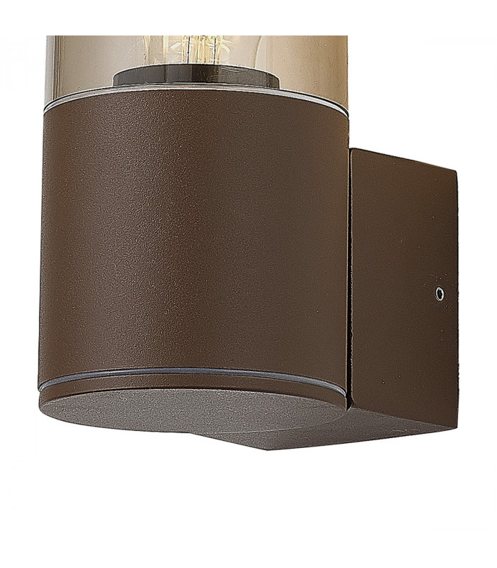 Kirkwood Outdoor Wall Lamp E27 IP54 Matt Brown Smoked-5