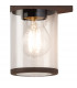 Kirkwood Outdoor Wall Lamp 2 Light E27 IP54 Matt Brown Clear-6