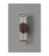 Kirkwood Outdoor Wall Lamp 2 Light E27 IP54 Matt Brown Clear-7