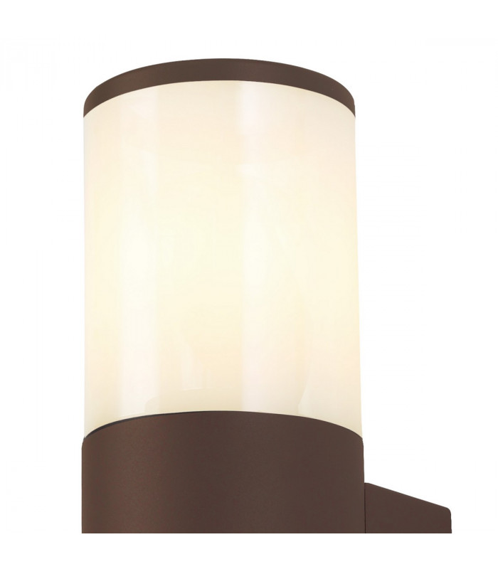 Kirkwood Outdoor Wall Lamp 2 Light E27 IP54 Matt Brown Opal-5