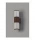 Kirkwood Outdoor Wall Lamp 2 Light E27 IP54 Matt Brown Opal-7