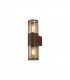 Kirkwood Outdoor Wall Lamp 2 Light E27 IP54 Matt Brown Smoked-1