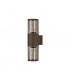 Kirkwood Outdoor Wall Lamp 2 Light E27 IP54 Matt Brown Smoked-4