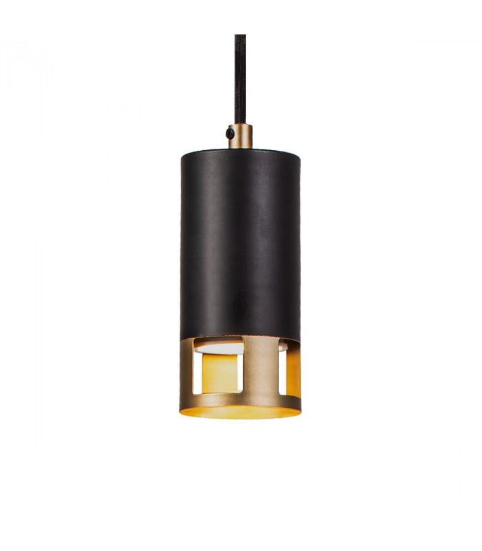 Phelps Ceiling Pendant GU10 Black Painted Gold-7