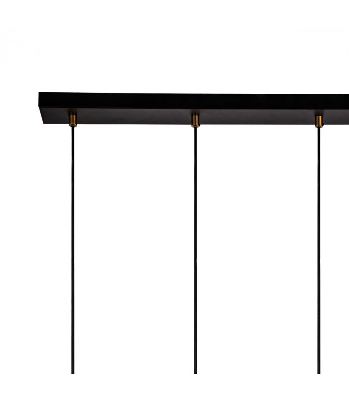 Phelps 5 Light Bar Linear Ceiling Pendant GU10 Black Painted Gold-5