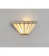 Middleburgh Tiffany Wall Lamp 2 Light E14 Grey Cream Crystal-3