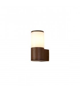 Kirkwood Outdoor Wall Lamp E27 IP54 Matt Brown Opal-1