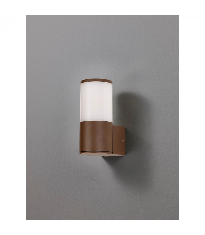 Kirkwood Outdoor Wall Lamp E27 IP54 Matt Brown Opal-7