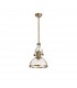 Worcester Ceiling Pendant E27 Antique Brass With Round 30cm Antique Brass Clear Glass Shade-1