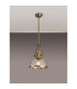 Worcester Ceiling Pendant E27 Antique Brass With Round 30cm Antique Brass Clear Glass Shade-3