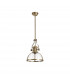 Worcester Ceiling Pendant E27 Antique Brass With Round 30cm Antique Brass Clear Glass Shade-4