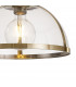 Worcester Ceiling Pendant E27 Antique Brass With Round 30cm Antique Brass Clear Glass Shade-7