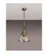 Worcester Ceiling Pendant E27 Antique Brass With Round 30cm Antique Brass Clear Glass Shade-8