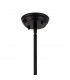Worcester Ceiling Pendant E27 Matt Black With Round 30cm Matt Black Clear Glass Shade-5