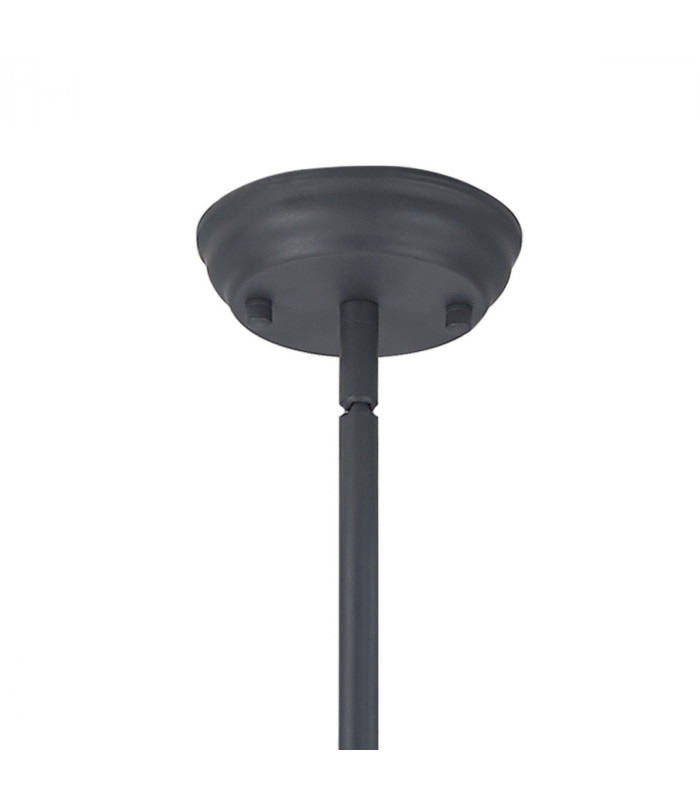 Worcester Ceiling Pendant E27 Graphite With Round 30cm Graphite Clear Glass Shade-5