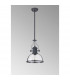 Worcester Ceiling Pendant E27 Graphite With Round 30cm Graphite Clear Glass Shade-8