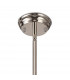 Worcester Ceiling Pendant E27 Polished Nickel With Round 30cm Polished Nickel Clear Glass Shade-5