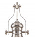 Worcester Ceiling Pendant E27 Polished Nickel With Round 30cm Polished Nickel Clear Glass Shade-6