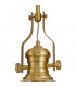 Worcester Ceiling Pendant E27 Satin Gold With Round 30cm Satin Gold Clear Glass Shade-6
