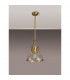 Worcester Ceiling Pendant E27 Satin Gold With Round 30cm Satin Gold Clear Glass Shade-8