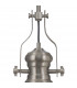 Worcester Ceiling Pendant E27 Satin Nickel With Round 30cm Satin Nickel Clear Glass Shade-6