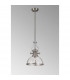 Worcester Ceiling Pendant E27 Satin Nickel With Round 30cm Satin Nickel Clear Glass Shade-8