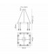 Hampton Square Ceiling Pendant 8 Light E27 Medium Oak Antique Brass-2