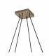 Hampton Square Ceiling Pendant 8 Light E27 Medium Oak Antique Brass-6